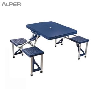 میز و صندلی تاشو مسافرتی آلومینیومی سبک و آسان جمع شو کد INT-1001XA
