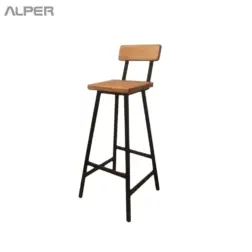 صندلی اپن چوبی پایه فلزی DRK-106iW