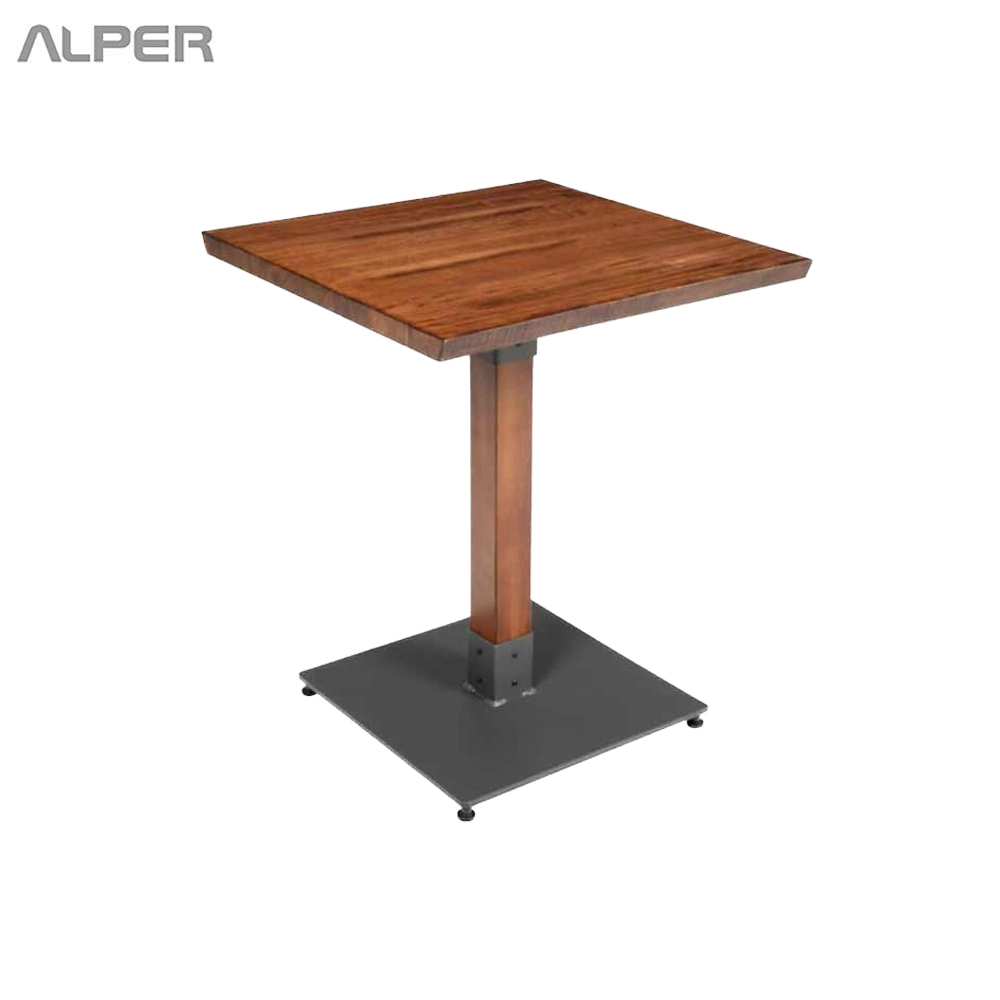 میز چوبی تک پایه فلزی DRK-503iW