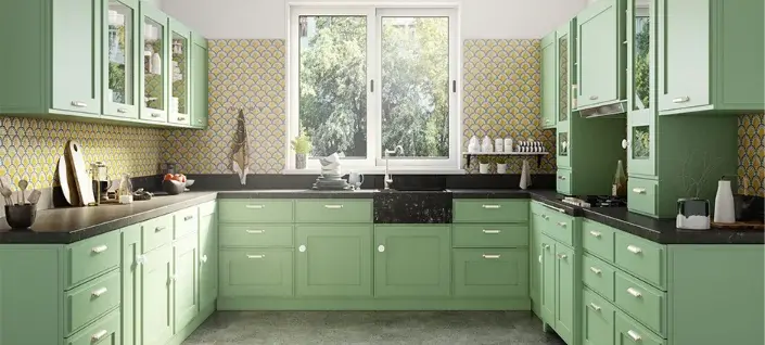 15+ ایده کاربردی طراحی آشپزخانه یو (U) شکل برای فضای کوچک