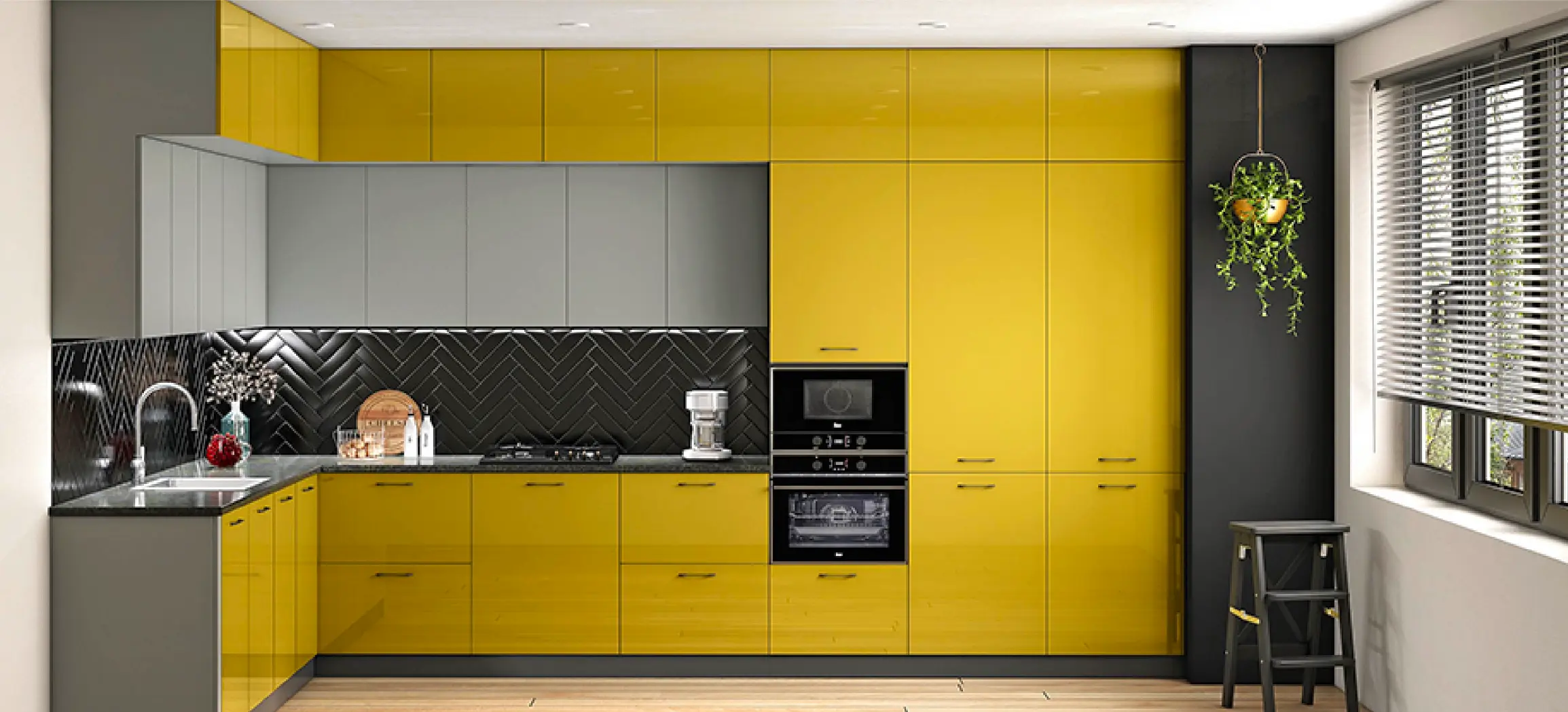 ایده های طراحی آشپزخانه ال L شکل برای فضای کوچک