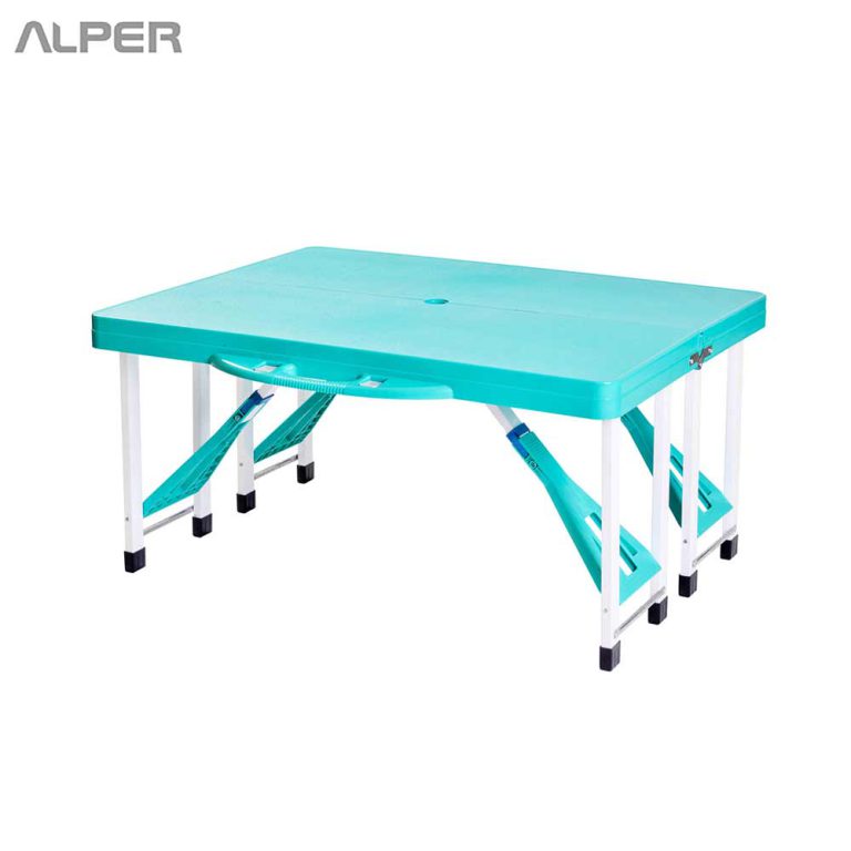 Folding travel table and chair